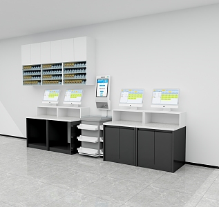 Self-service cashier container 3d model