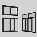 modern sliding window 3d model