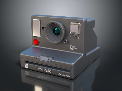 Professional Projection Monitoring Device With Lens Red Button And Display Panel 3d model