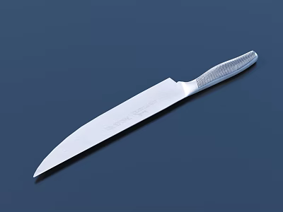 High Quality Modern Stainless Steel Kitchen Knife With Sharp Blade And Ergonomic Handle 3d model