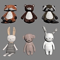 Children's plush toys 3d model