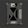 Rugged Equipment Enclosure With Protective Corners Top Frame Control Panel Handle And Warning Label