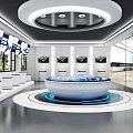 Enterprise Science and Technology Exhibition Hall 3d model