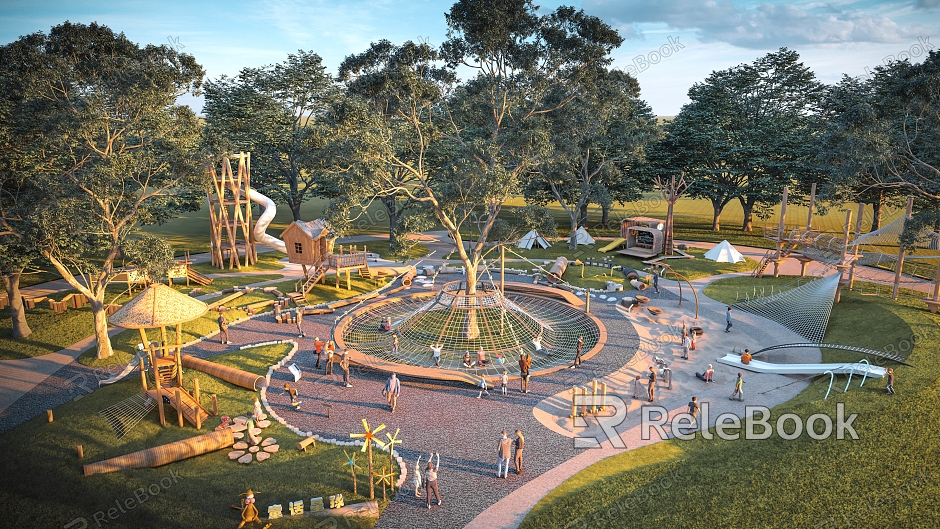 Modern Park Ecological Playground model