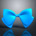 Bright Blue Decorative Bow As Practical Household Item For Daily Use