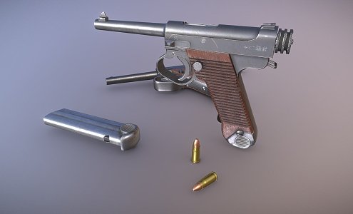 Type pistol 3d model