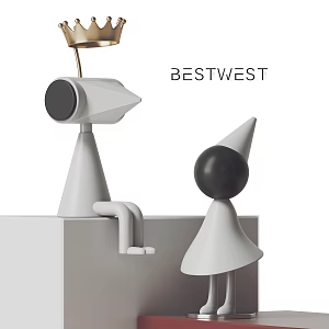 Creative desktop ornaments concept ornaments 3d model