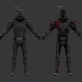 Modern robot aliens 3d model