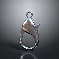 Shiny Metallic Fish Shaped Pendant With Smooth Surface Reflective Design And Jewelry Use