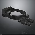 Tactical Night Vision Goggles With Head Mounted Strap And Binocular Lenses