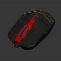 High Performance Black And Red Ergonomic Gaming Mouse For Electronic Devices