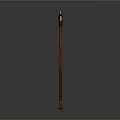 Handcrafted Iron Axe Weapon With Textured Wooden Handle And Rustic Design