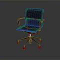 Ergonomic Black Office Chair with Mesh Back and Seat and Armrests on Swivel Wheels Base