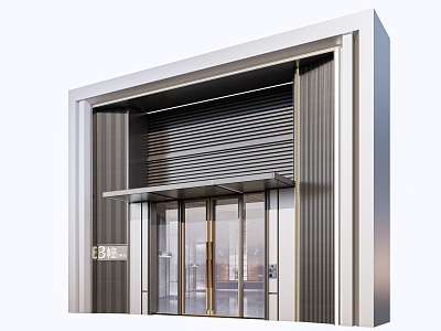 Modern residential unit door residential door head unit entrance door residential building entrance door model