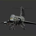 Detailed Aircraft Model With Exposed Internal Structure And Metal Exterior Design