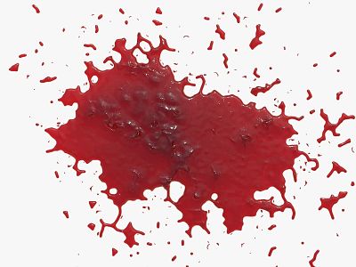 Blood Stain Blood Stain Liquid Water Stain Blood Terror 3d model