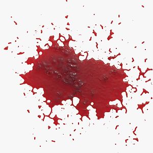 Blood Stain Blood Stain Liquid Water Stain Blood Terror 3d model