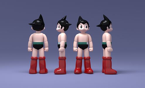 Modern Toys Astro Boy Handmade Doll Toys 3d model