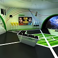 OPPO Brazil World Cup Themed Exhibition Hall With Green Floor And Display Stands