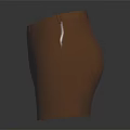 Brown Textured Knit Shorts With Adjustable Waistband For Comfortable Modern Wear