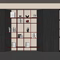 Modern Bookcase Bookshelf Books 3d model