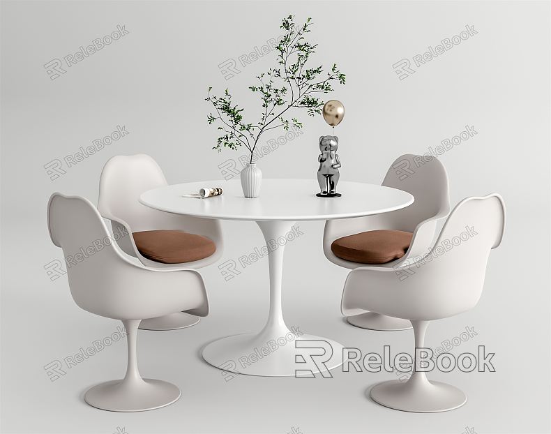 Modern leisure table and chair combination negotiation table and chair leisure table and chair dining table and chair model