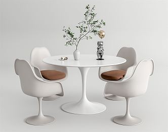 Modern leisure table and chair combination negotiation table and chair leisure table and chair dining table and chair 3d model