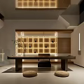 Modern Open Kitchen Space Featuring Wooden Cabinets Island Counter And Natural Light