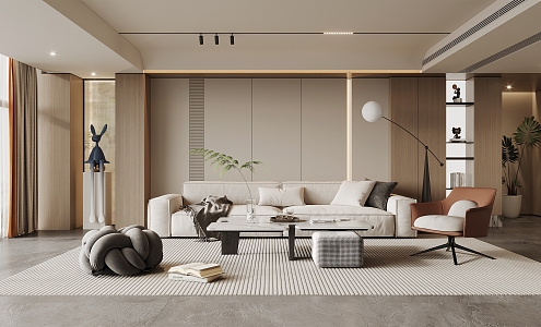 modern living room 3d model