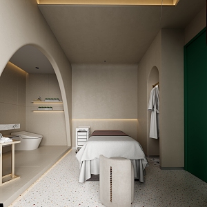 Modern beauty and skin care room 3d model