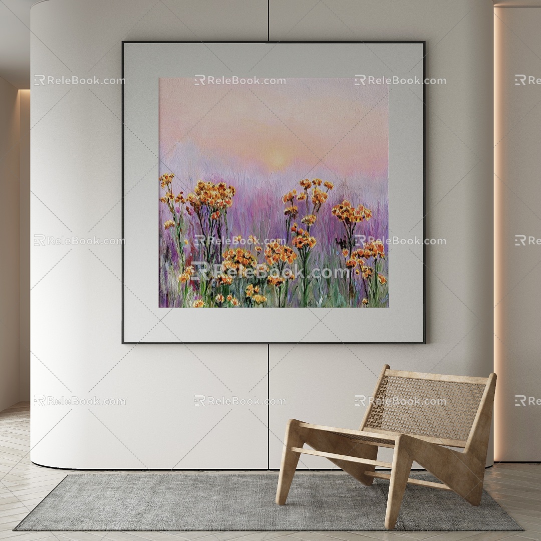 modern decorative painting 3d model