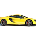Yellow Sports Car Showcasing Sleek Aerodynamic Design And Black Accents