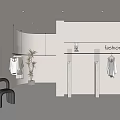 Modern Clothing Store Interior With Apparel Racks Mirror Lighting And Elegant Decor