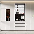 Modern Minimalist Wine Cabinet Sideboard Decorative Cabinet 3d model