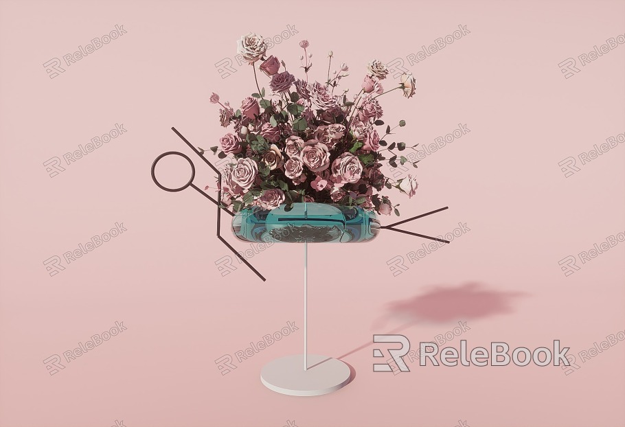 Wedding Hall Wedding Table Flower Rack Swimming model