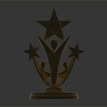 Light Luxury Trophy Award Trophy 3d model