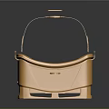 Golden VR Headset With Sleek Design And Adjustable Strap For Electronic Use