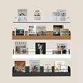 Modern Bookshelf 3d model