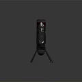Professional Tripod Mounted Cylindrical Equipment With SC Logo And Red Black Top