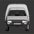 minibus minivan driverless bus school bus van box car 3d model