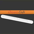 Orange And White Drive Cafe Label Strips For Daily Household Use