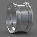 Stylish Silver Alloy Wheel Rim With Modern Spoke Design And Central Logo