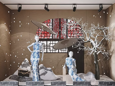 Chinese window 3d model