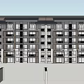Multi Story Residential Apartment Building Exterior Design With Balconies And Windows