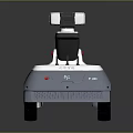 Modern U2 Robot Vehicle Featuring Metallic Body Four Wheels And Camera On Top