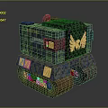 Tracked Military Vehicle With Camouflage Paint Eagle Wing Logo And Muddy Tracks