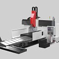 Industrial Gantry Type CNC Machine For Metal Processing With Control Panel