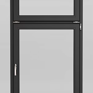 Aluminum alloy sliding door 3d model