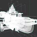 HMCS POUTINE Military Vessel With Red And Gray Hull And Deck Structure