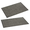 Square Rug Featuring Beige Brown Gray Tones And Woven Texture Modern Style 3d model